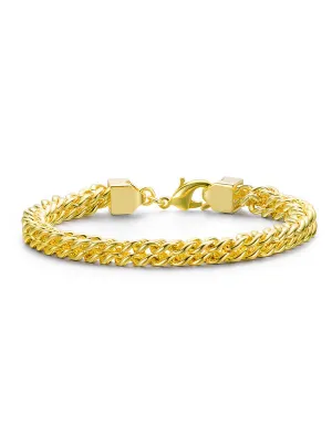 14k Gold Plated Mesh Link Bracelet