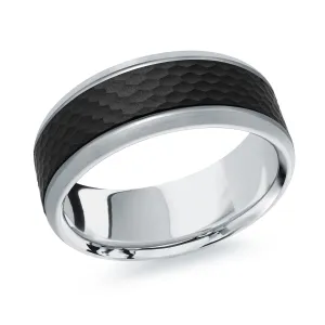 14K White Gold Ring from the Noir Collection by Malo - MRDA-131-8W