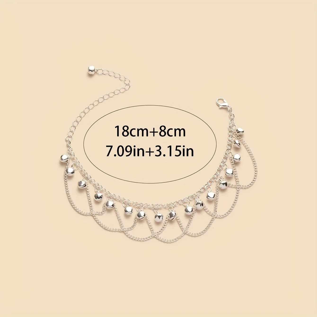 1PC Bell Tassel Anklet Sexy Simple Style Foot Decoration