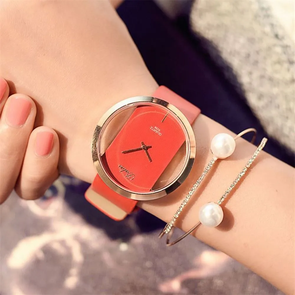 2 in 1 Circle Wrist Watch Set