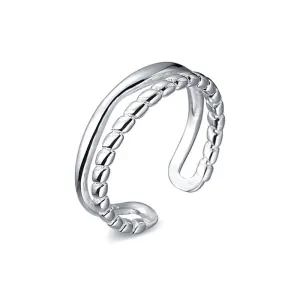 Adjustable Double Vegetable Chain Plain Ring