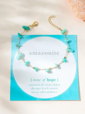 Amazonite Crystal Stone Bracelet