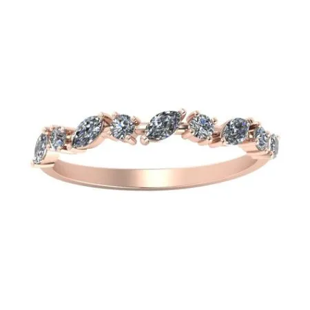 Ardith Trendy Moissanite Wedding Ring