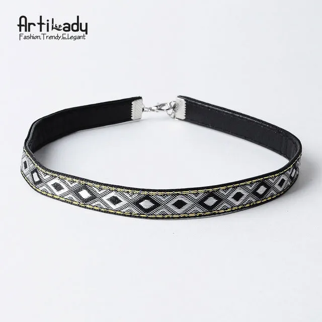 Artilady leather boho choker necklace fashion multicolor Bohemia chokers necklace for women jewelry party