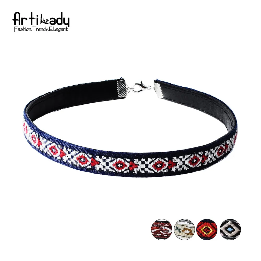 Artilady leather boho choker necklace fashion multicolor Bohemia chokers necklace for women jewelry party