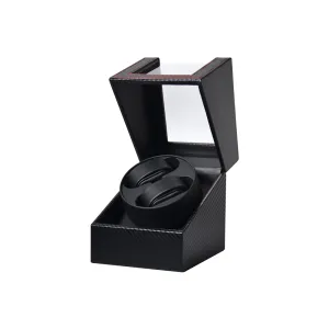 Automatic Double Watch Storage Display Case Box Blwl0050 Black Carbon Fiber