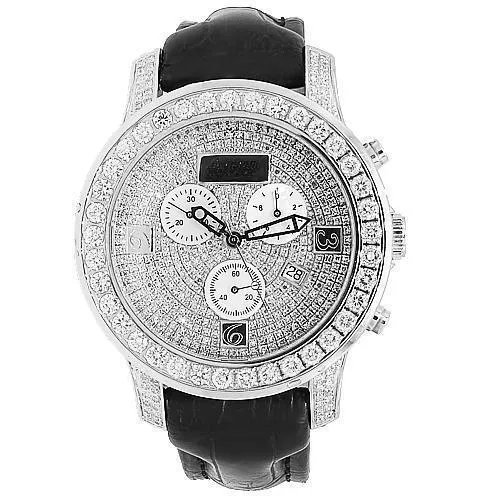 Avianne & Co. Mens King Collection Diamond Watch 13.50 Ctw