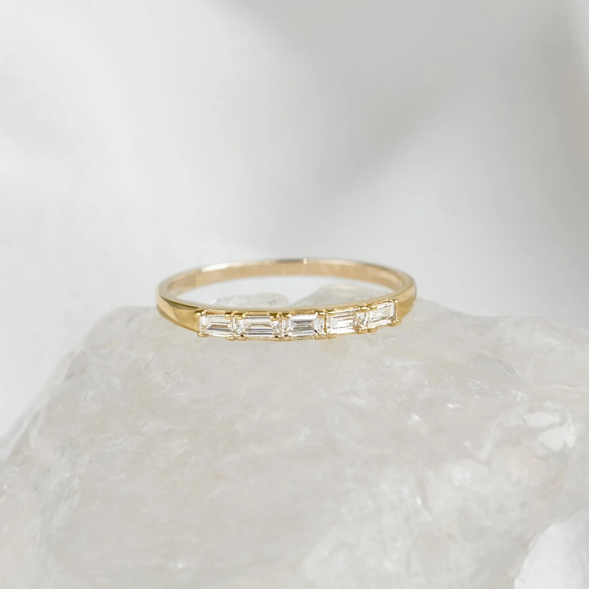 Baguette Diamond Ring 14k Gold - Julie