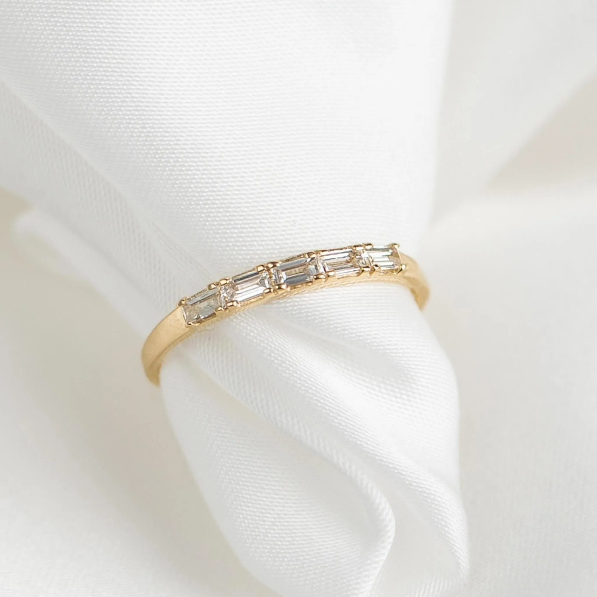 Baguette Diamond Ring 14k Gold - Julie