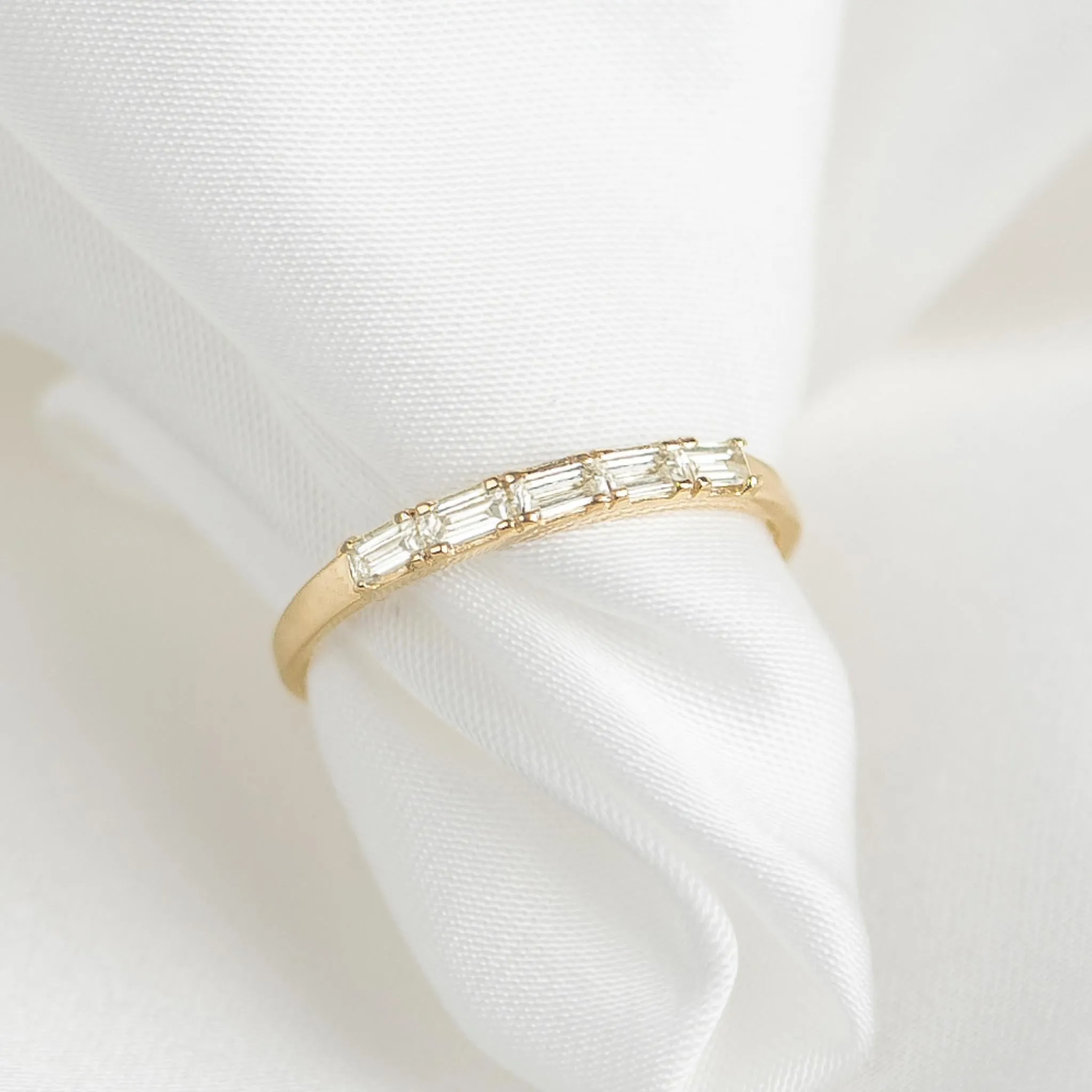 Baguette Diamond Ring 14k Gold - Julie