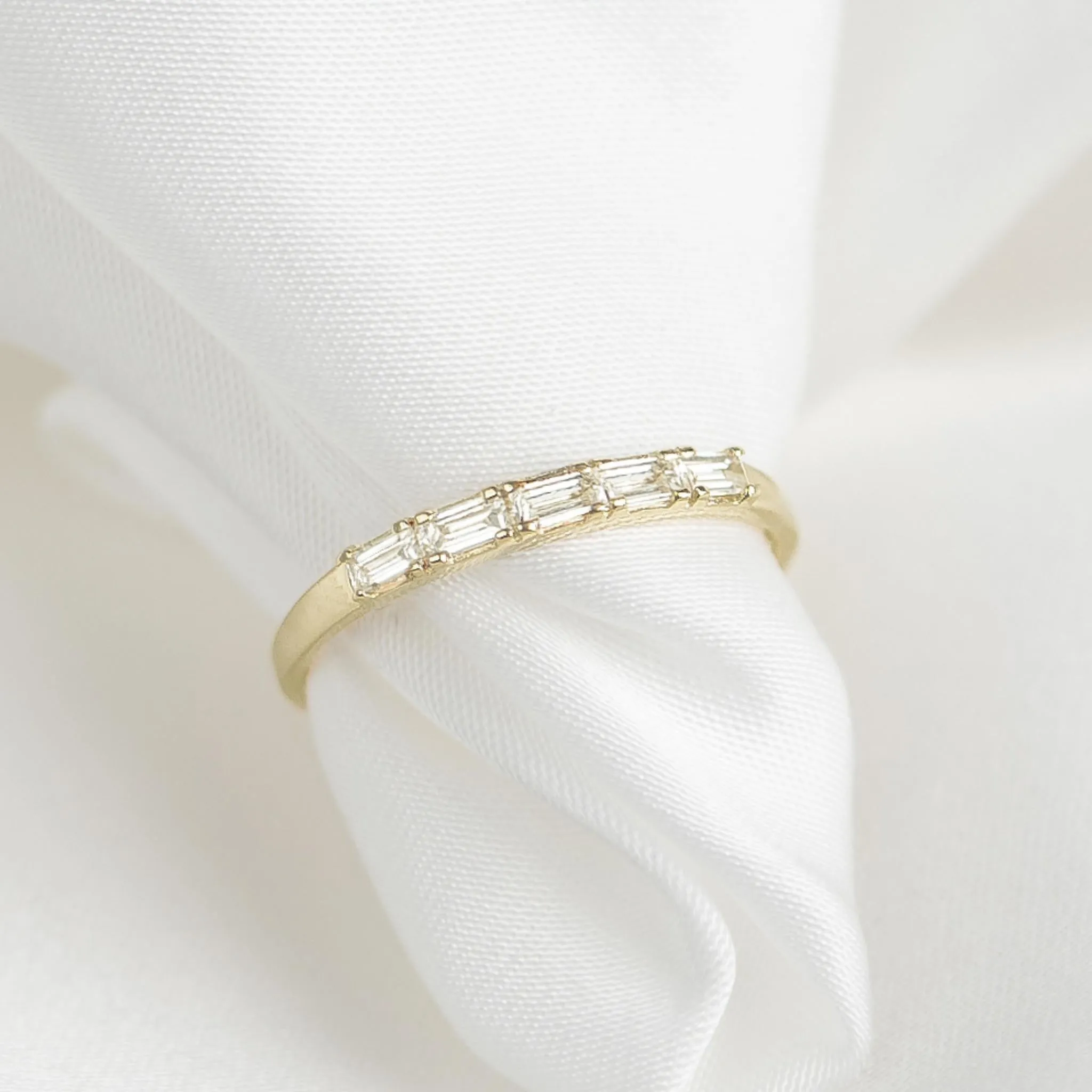 Baguette Diamond Ring 14k Gold - Julie