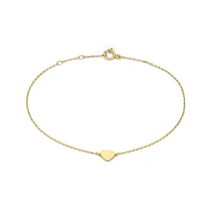 Belleville Amore 14 karat gold bracelet with heart