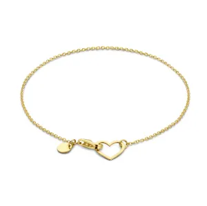 Belleville Amore 14 karat gold bracelet with heart