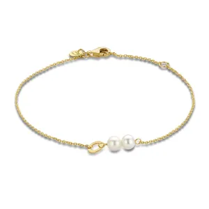 Belleville Luna 14 karat gold bracelet with freshwater pearls