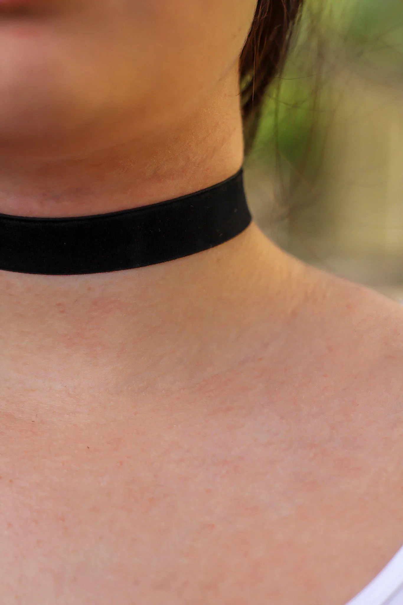 Black Velvet Strap Choker