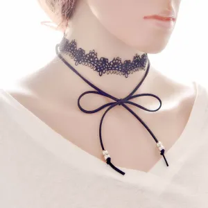 Bow Lace Choker for Women - Collar Fashion Jewelry