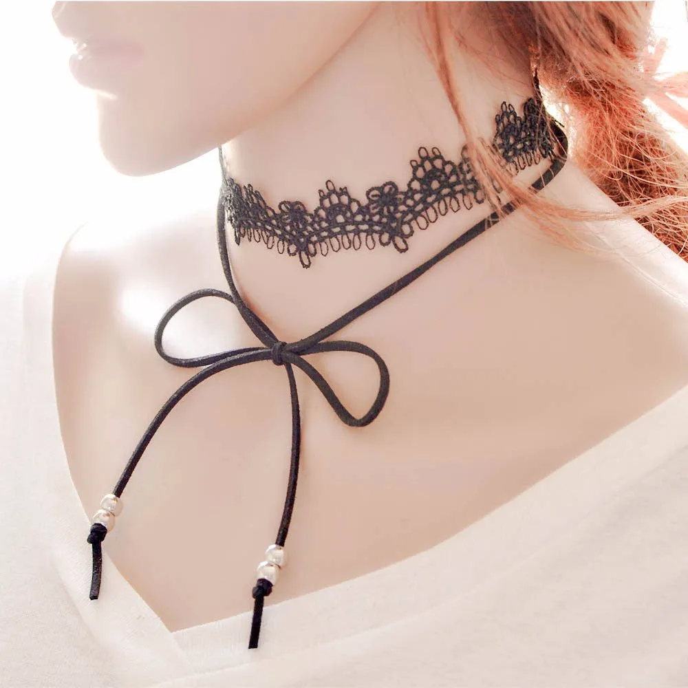 Bow Lace Choker for Women - Collar Fashion Jewelry