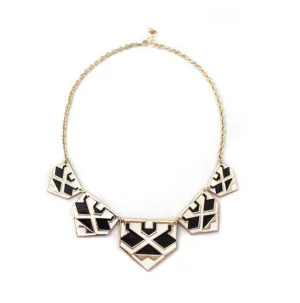 Brand Trendy Pendants Necklace Geometric Enamel Statement Fashion Necklace Charm Jewelry