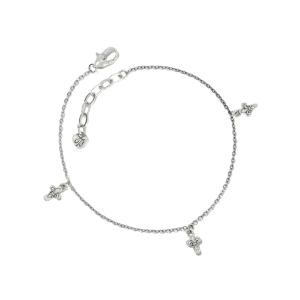 Brighton Women's Cross Silver Anklet