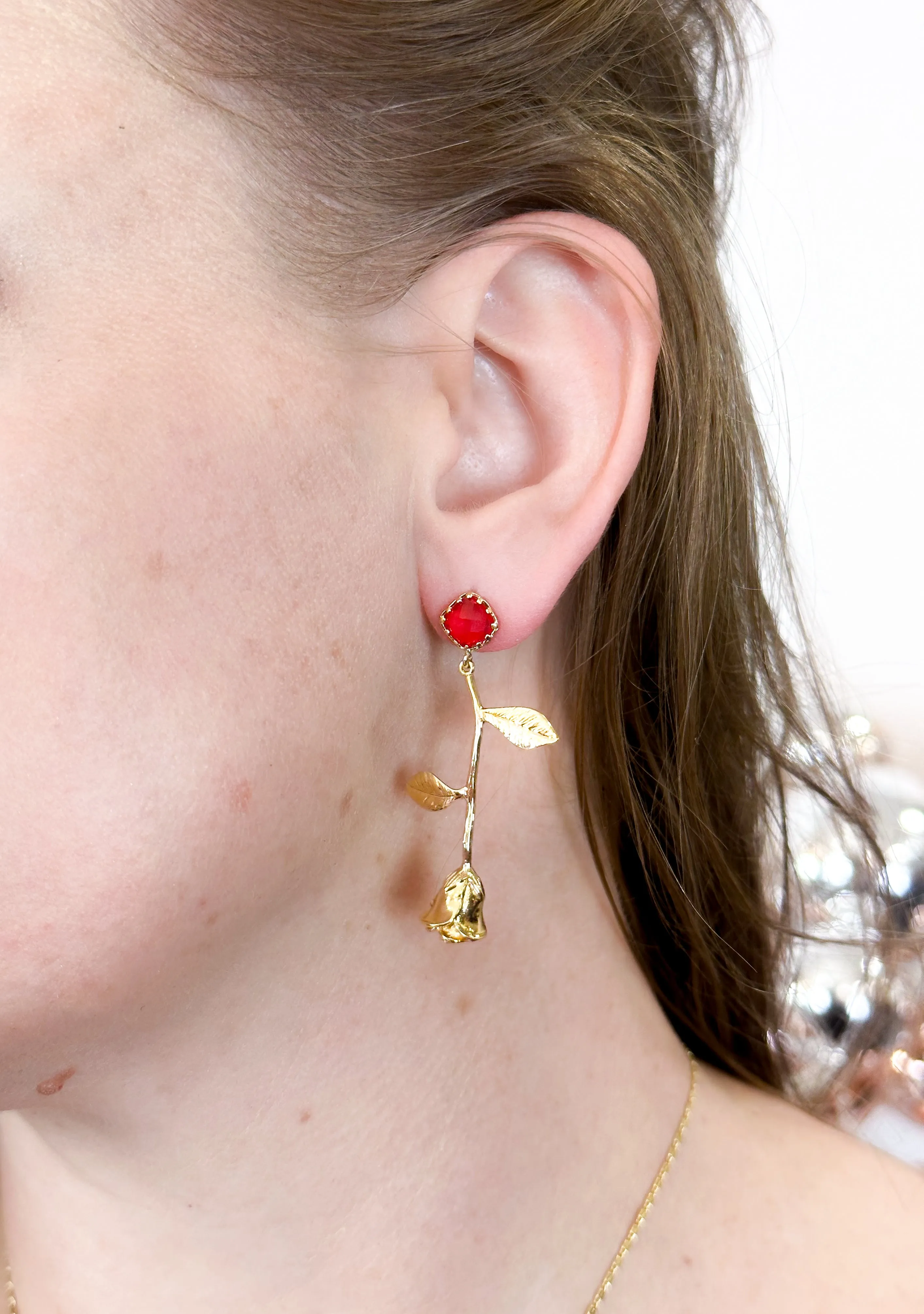 Brilliant Rose Earrings