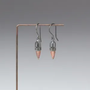 Brilliant Sunstone Buoy Earrings