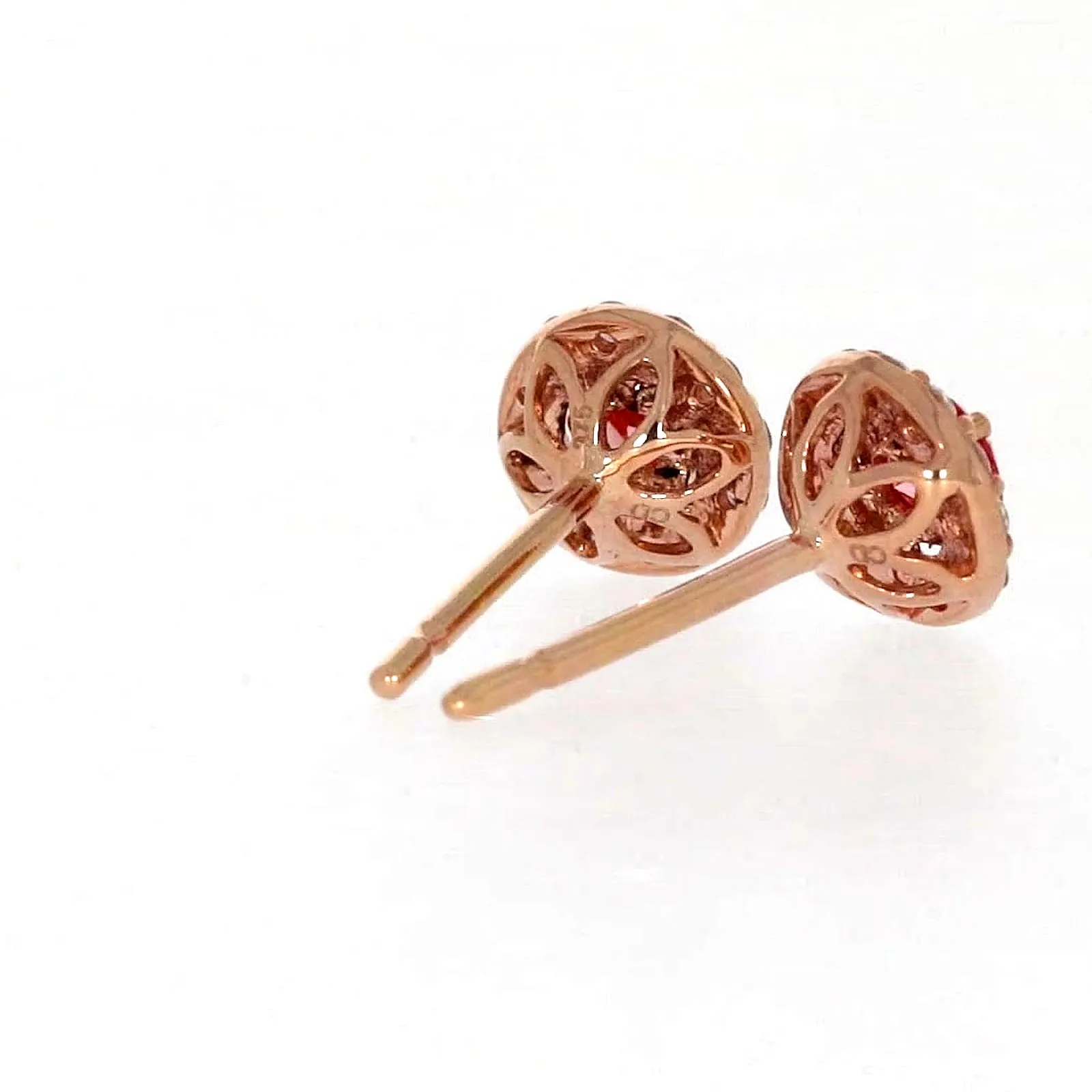 Celebration 9ct Rose Gold Round Brilliant Cut 1/2 CARAT tw of Lab Grown Diamond Stud Earrings