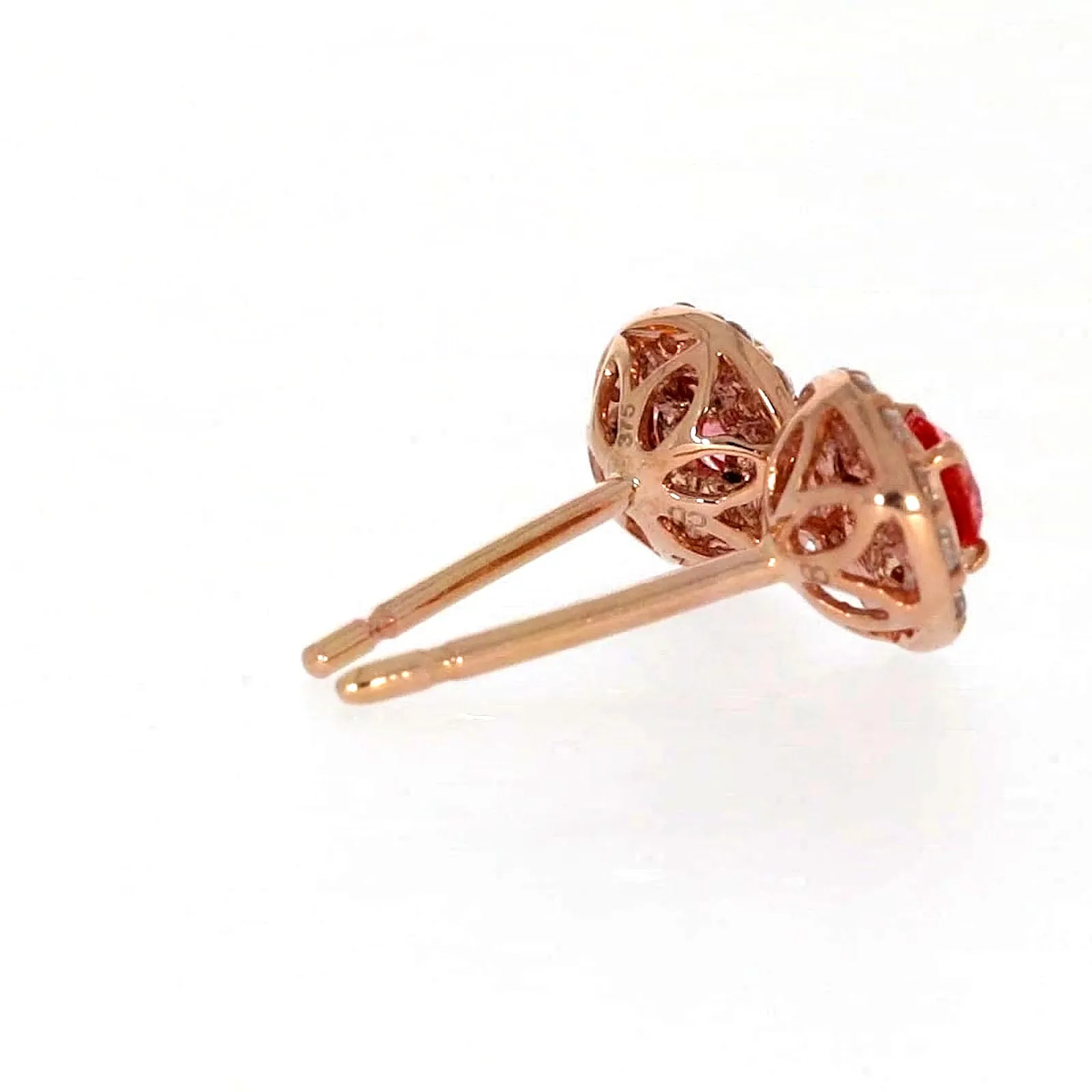 Celebration 9ct Rose Gold Round Brilliant Cut 1/2 CARAT tw of Lab Grown Diamond Stud Earrings