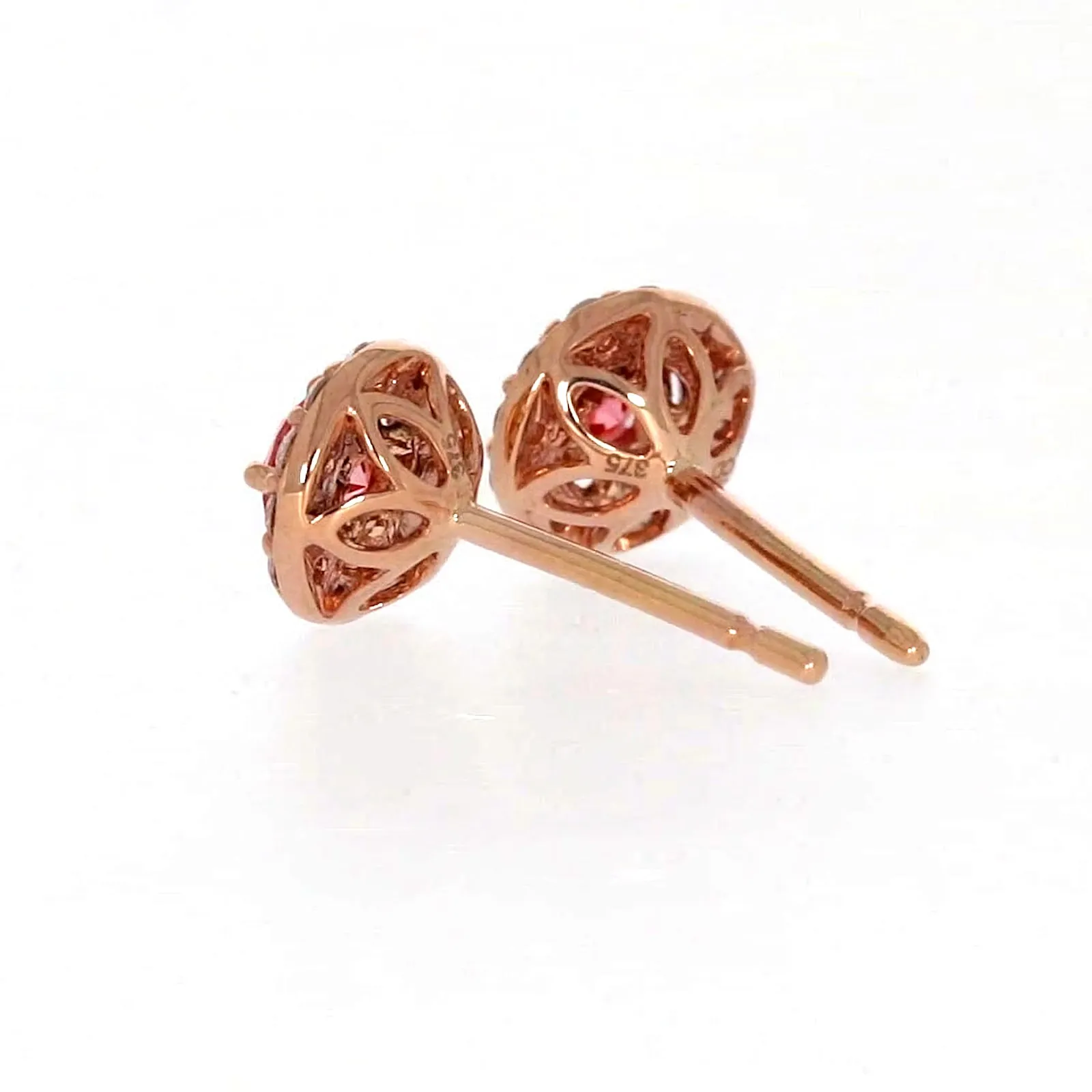 Celebration 9ct Rose Gold Round Brilliant Cut 1/2 CARAT tw of Lab Grown Diamond Stud Earrings