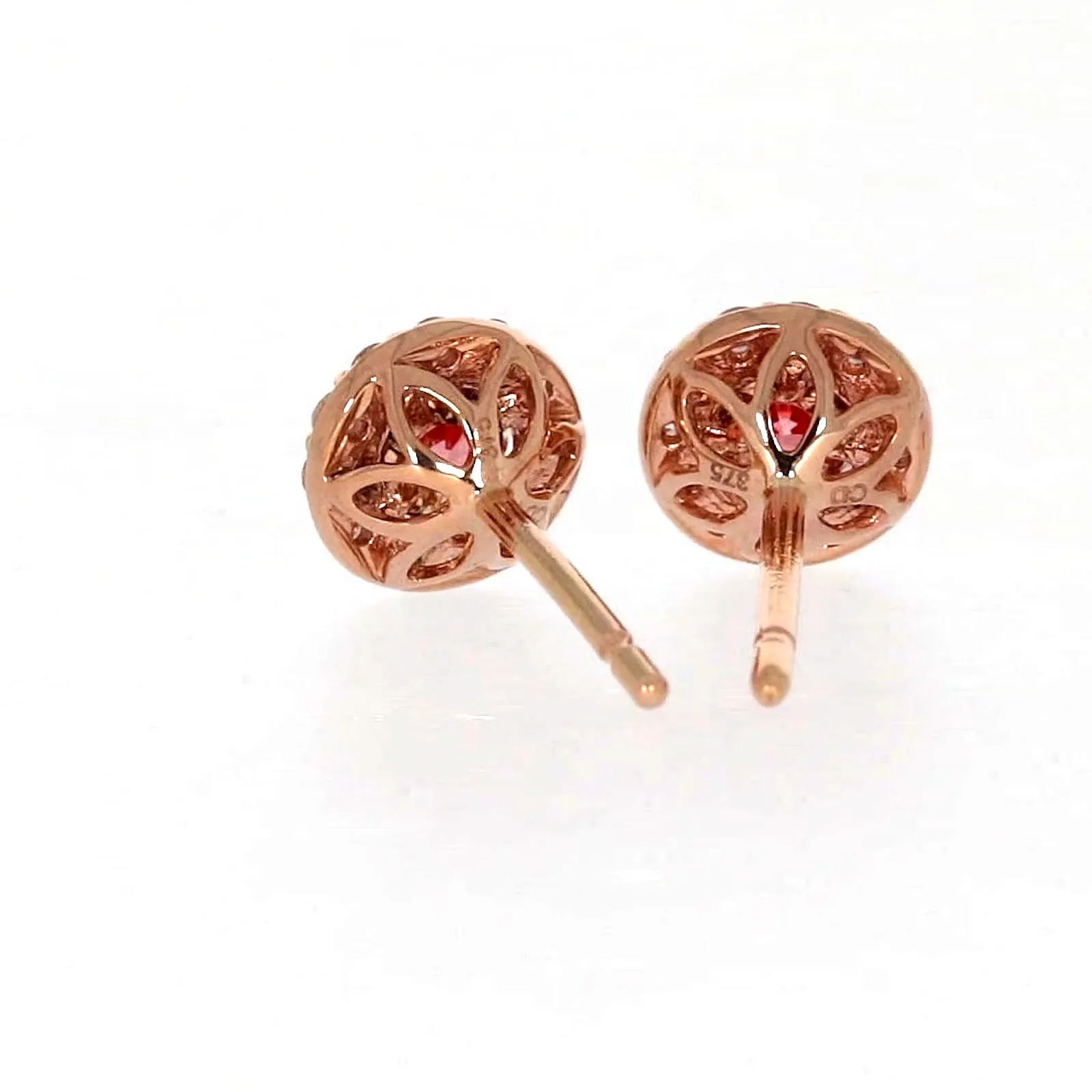 Celebration 9ct Rose Gold Round Brilliant Cut 1/2 CARAT tw of Lab Grown Diamond Stud Earrings