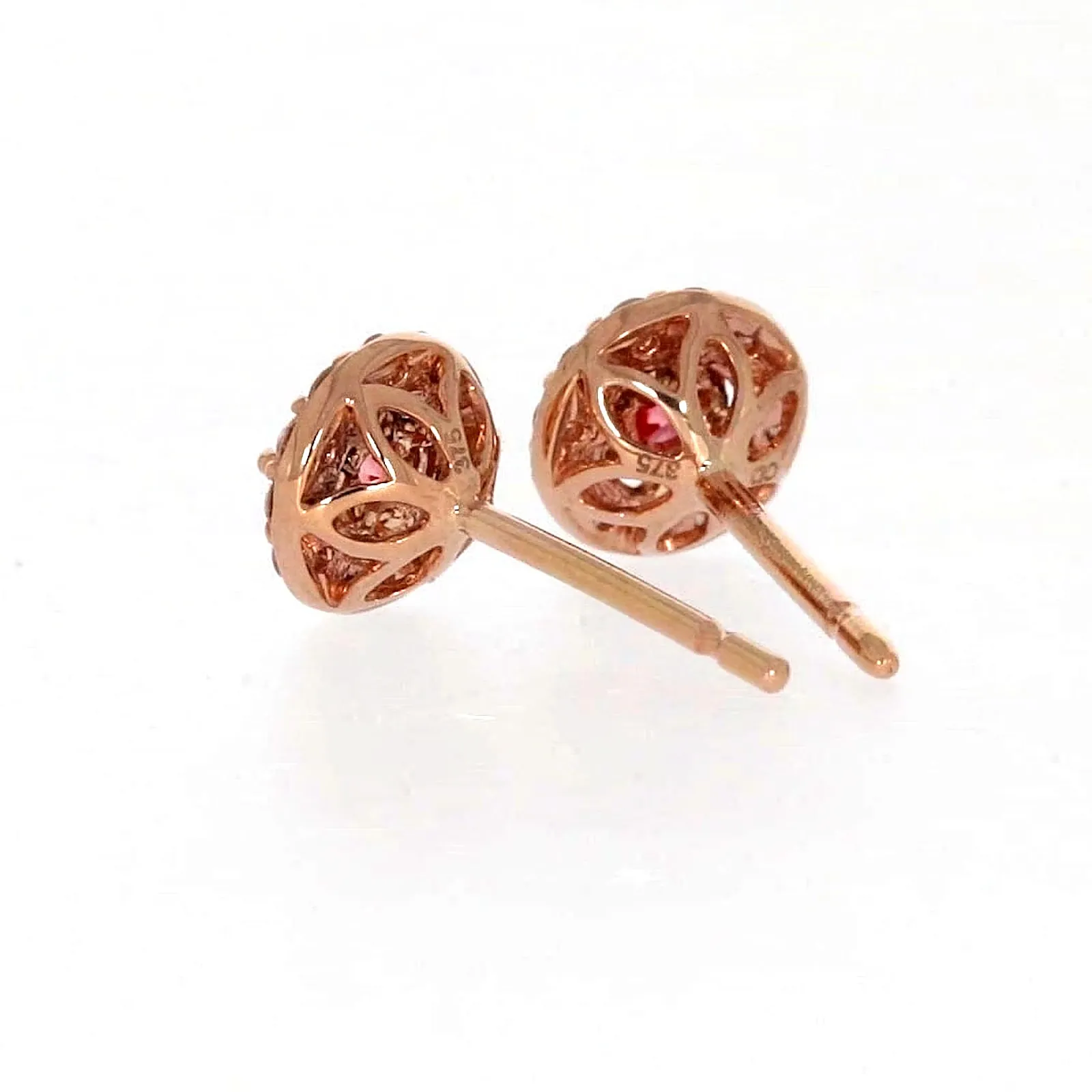 Celebration 9ct Rose Gold Round Brilliant Cut 1/2 CARAT tw of Lab Grown Diamond Stud Earrings