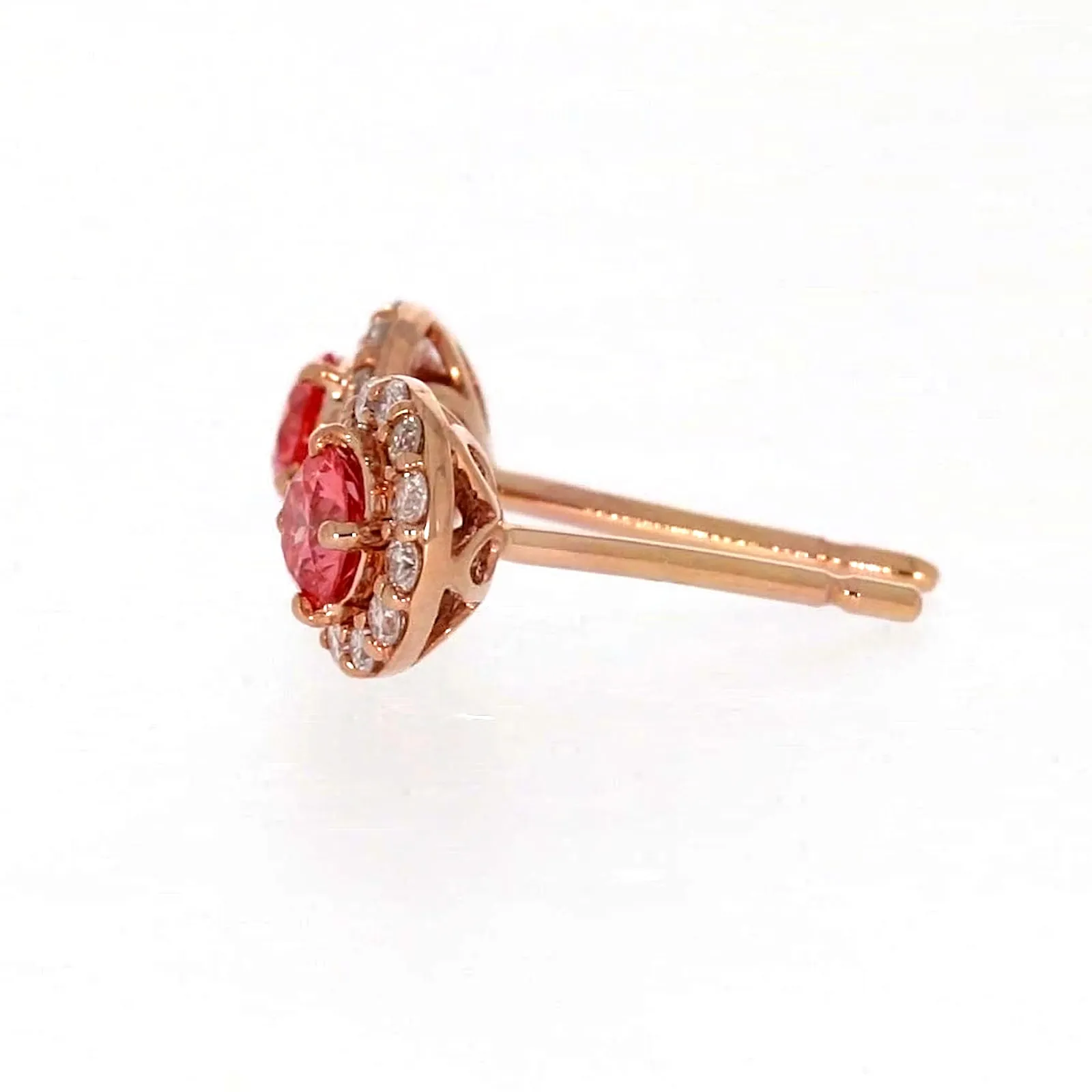 Celebration 9ct Rose Gold Round Brilliant Cut 1/2 CARAT tw of Lab Grown Diamond Stud Earrings