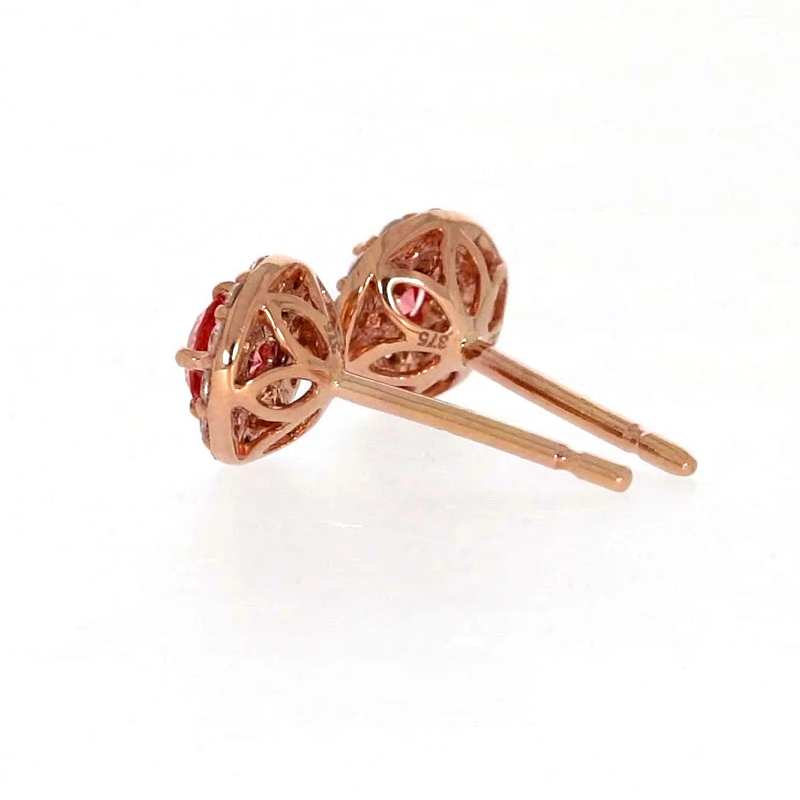 Celebration 9ct Rose Gold Round Brilliant Cut 1/2 CARAT tw of Lab Grown Diamond Stud Earrings