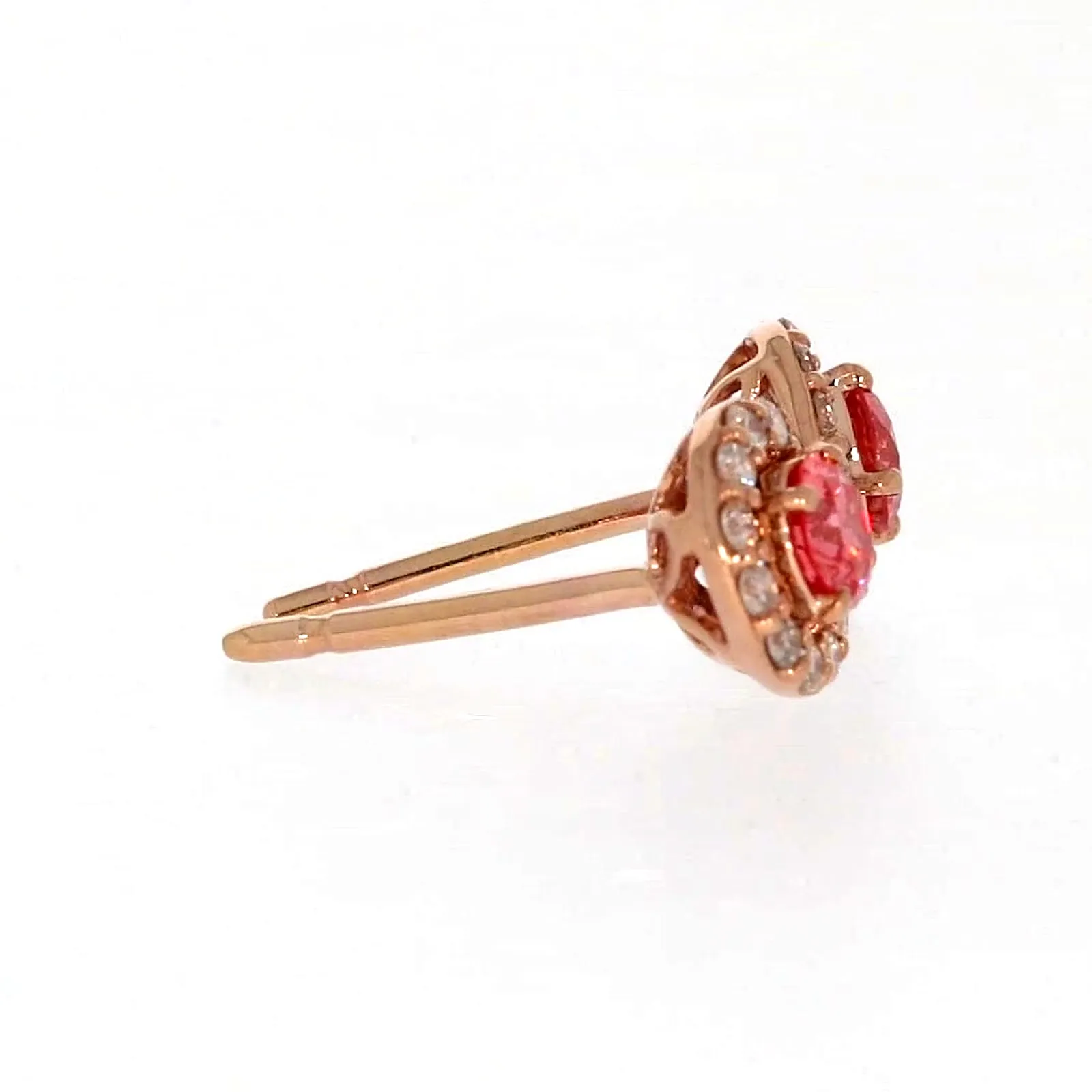 Celebration 9ct Rose Gold Round Brilliant Cut 1/2 CARAT tw of Lab Grown Diamond Stud Earrings