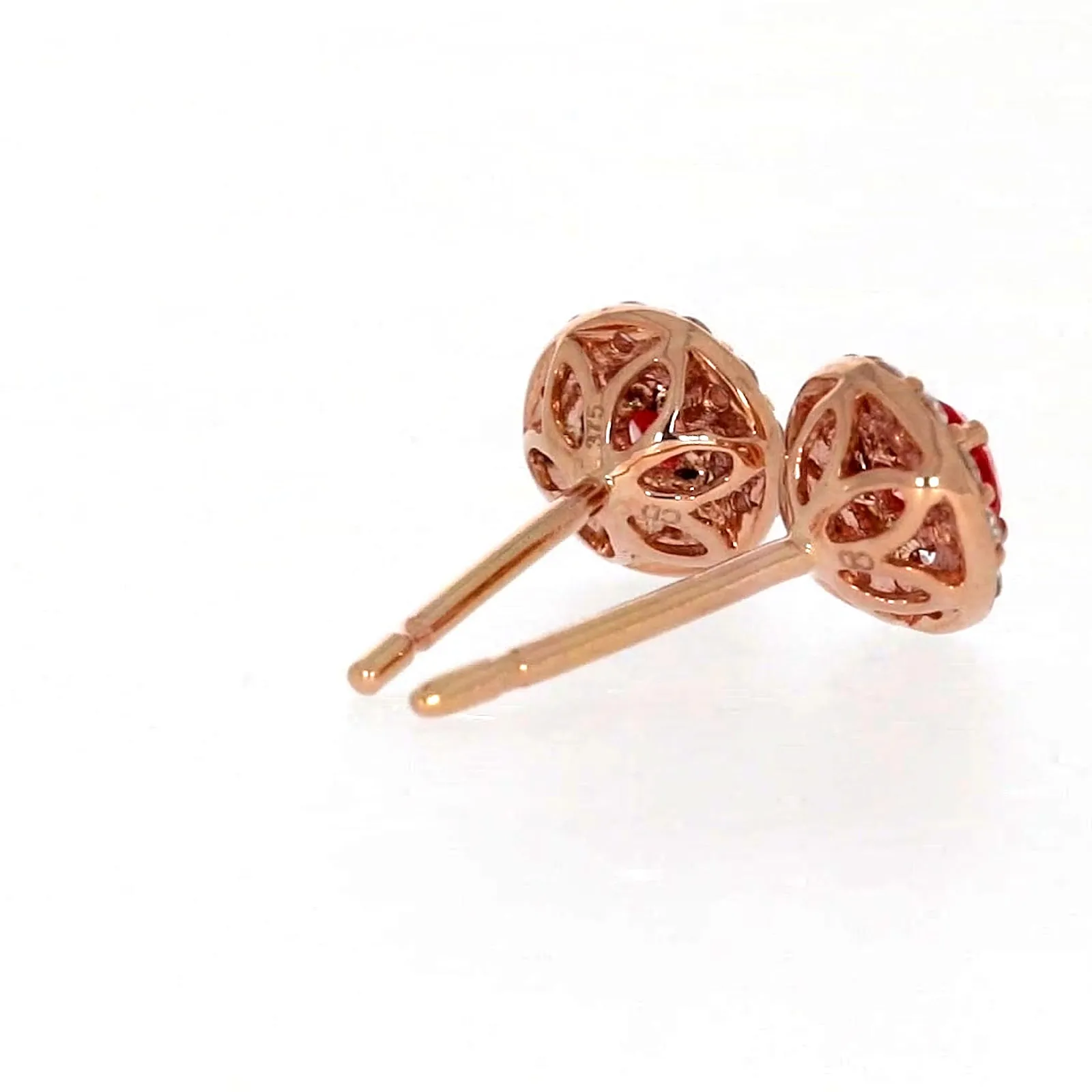 Celebration 9ct Rose Gold Round Brilliant Cut 1/2 CARAT tw of Lab Grown Diamond Stud Earrings