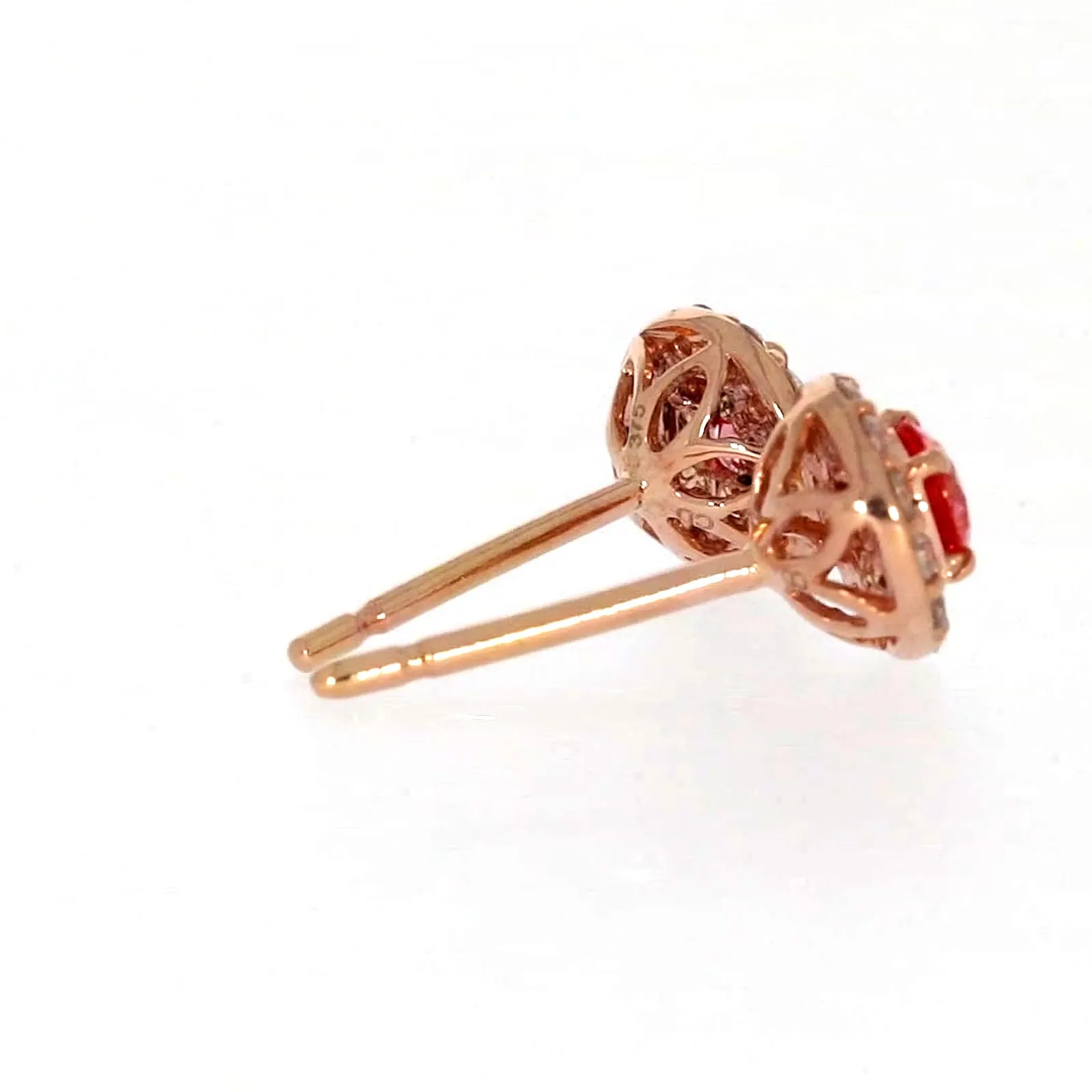 Celebration 9ct Rose Gold Round Brilliant Cut 1/2 CARAT tw of Lab Grown Diamond Stud Earrings