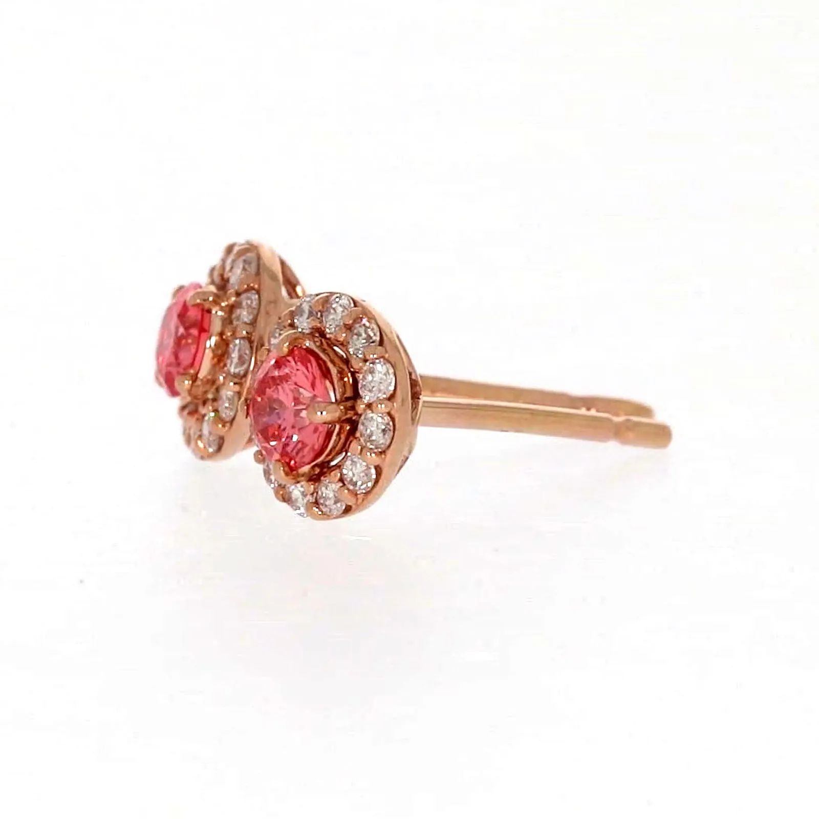 Celebration 9ct Rose Gold Round Brilliant Cut 1/2 CARAT tw of Lab Grown Diamond Stud Earrings