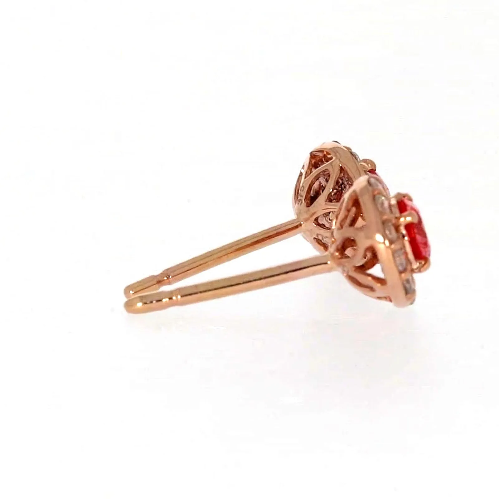 Celebration 9ct Rose Gold Round Brilliant Cut 1/2 CARAT tw of Lab Grown Diamond Stud Earrings