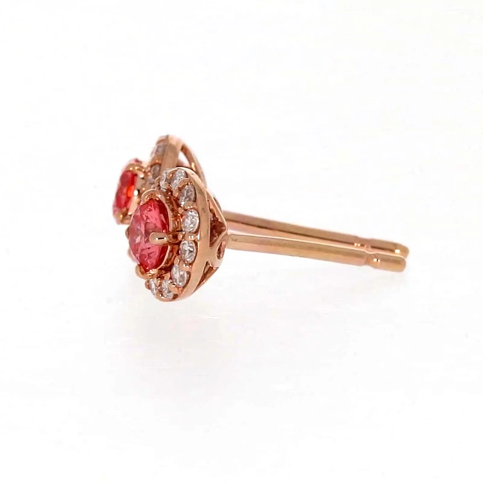 Celebration 9ct Rose Gold Round Brilliant Cut 1/2 CARAT tw of Lab Grown Diamond Stud Earrings