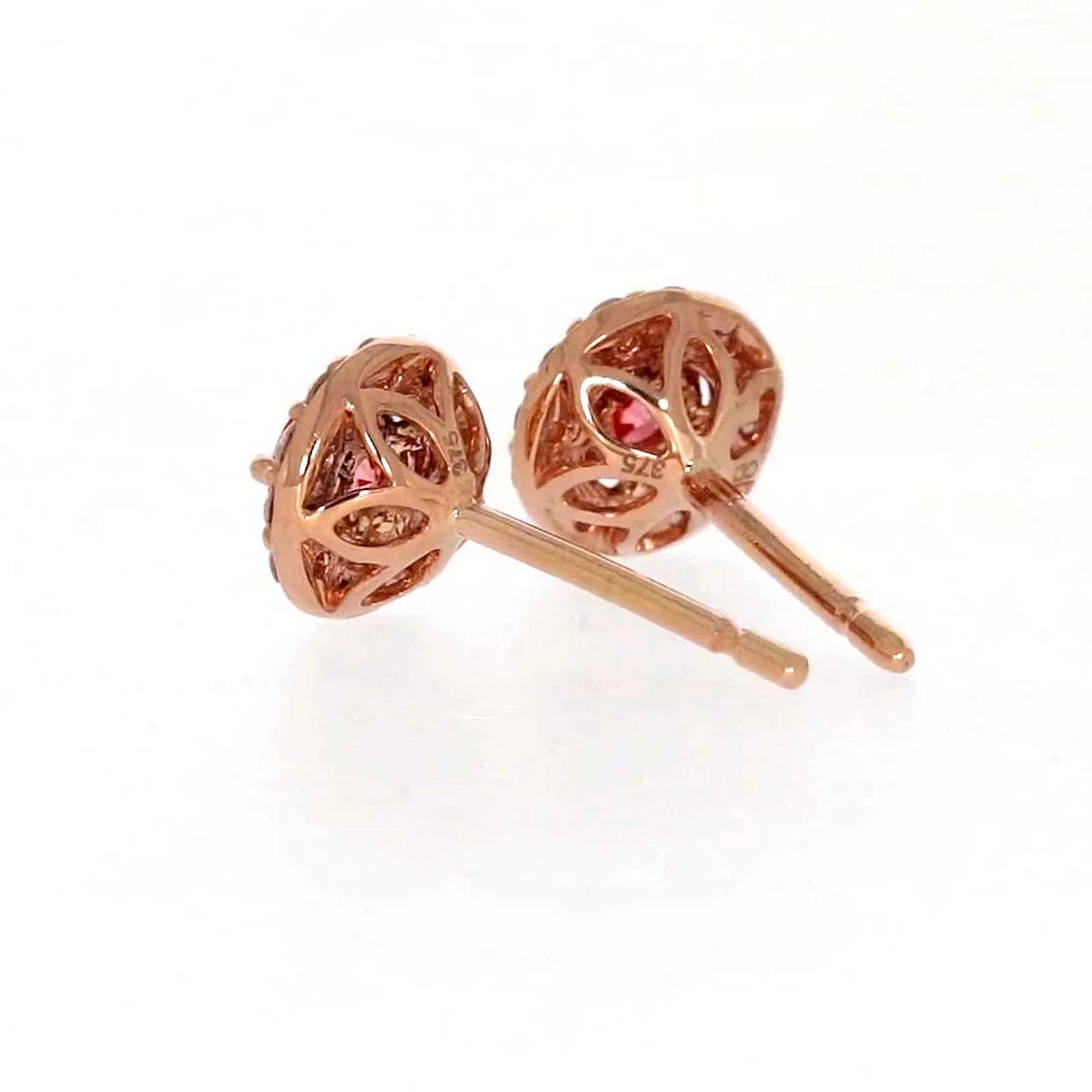 Celebration 9ct Rose Gold Round Brilliant Cut 1/2 CARAT tw of Lab Grown Diamond Stud Earrings