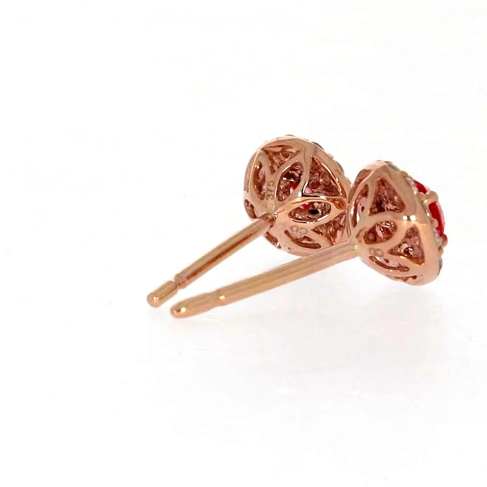 Celebration 9ct Rose Gold Round Brilliant Cut 1/2 CARAT tw of Lab Grown Diamond Stud Earrings