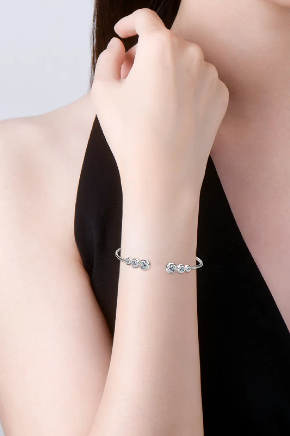 Celestial Elegance 1.8 Carat Moissanite Sterling Silver Bracelet