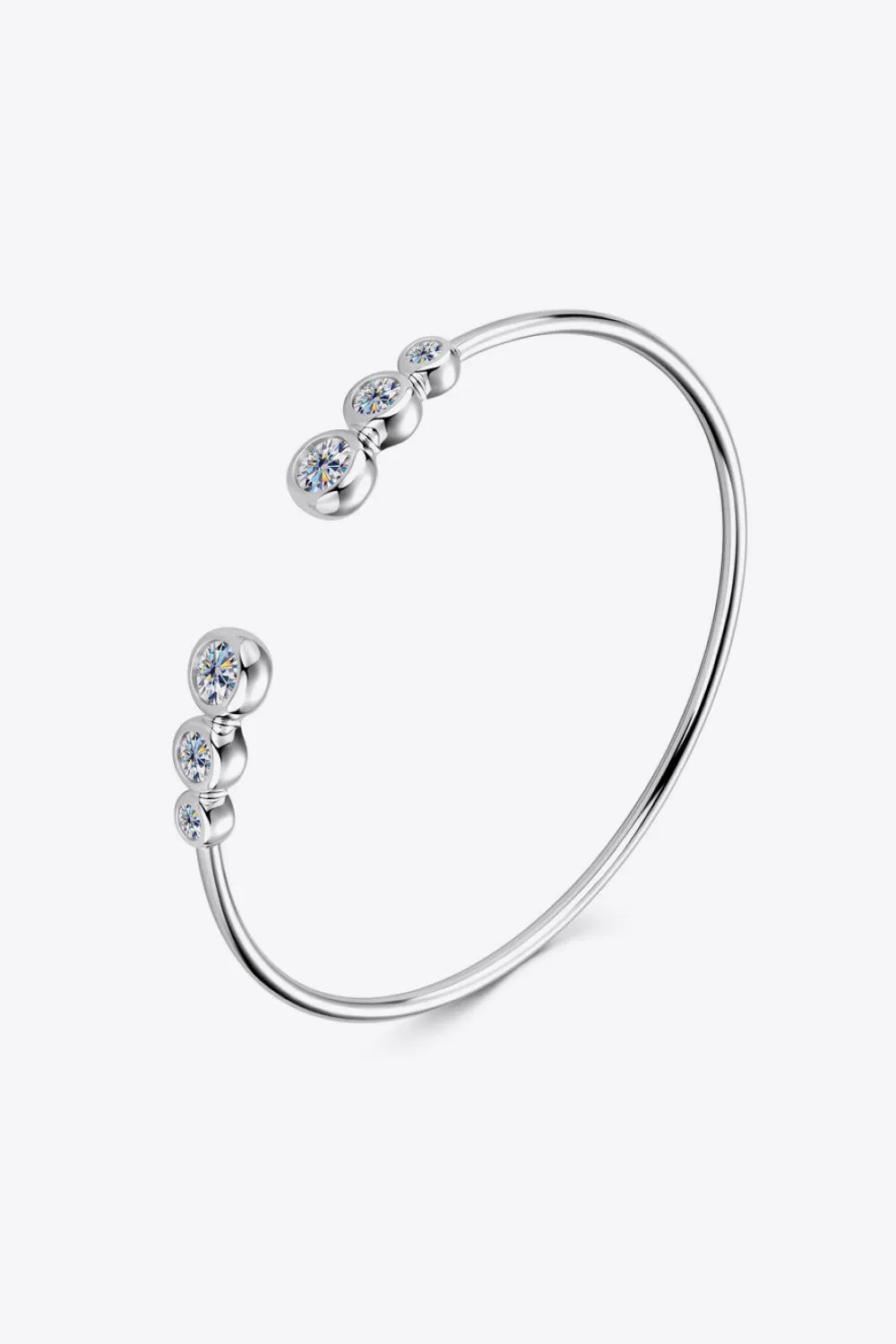 Celestial Elegance 1.8 Carat Moissanite Sterling Silver Bracelet