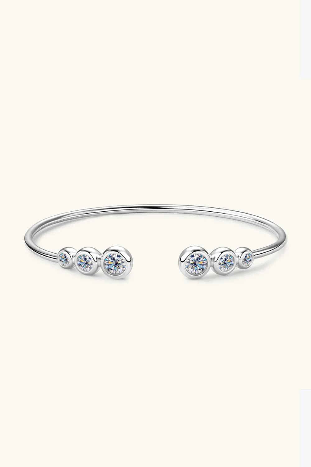 Celestial Elegance 1.8 Carat Moissanite Sterling Silver Bracelet