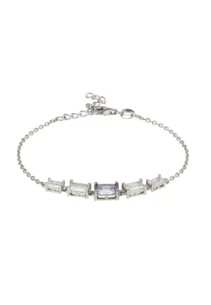 Clara Gemstone Bracelets Silver Lilac Amethyst