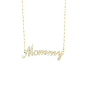 Classic Mommy Diamond Necklace