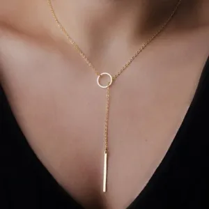 Cross Lariat Pendant