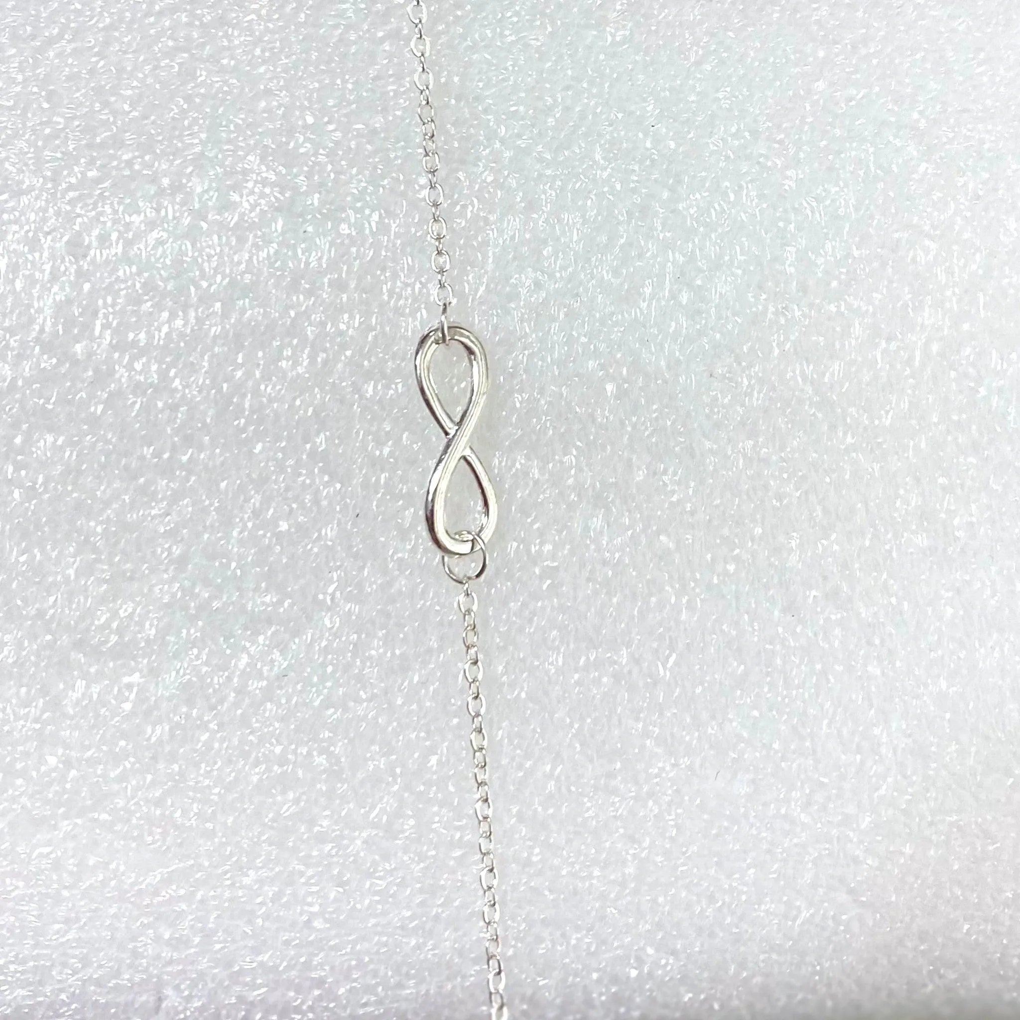 Dainty Silver Infinity Anklet