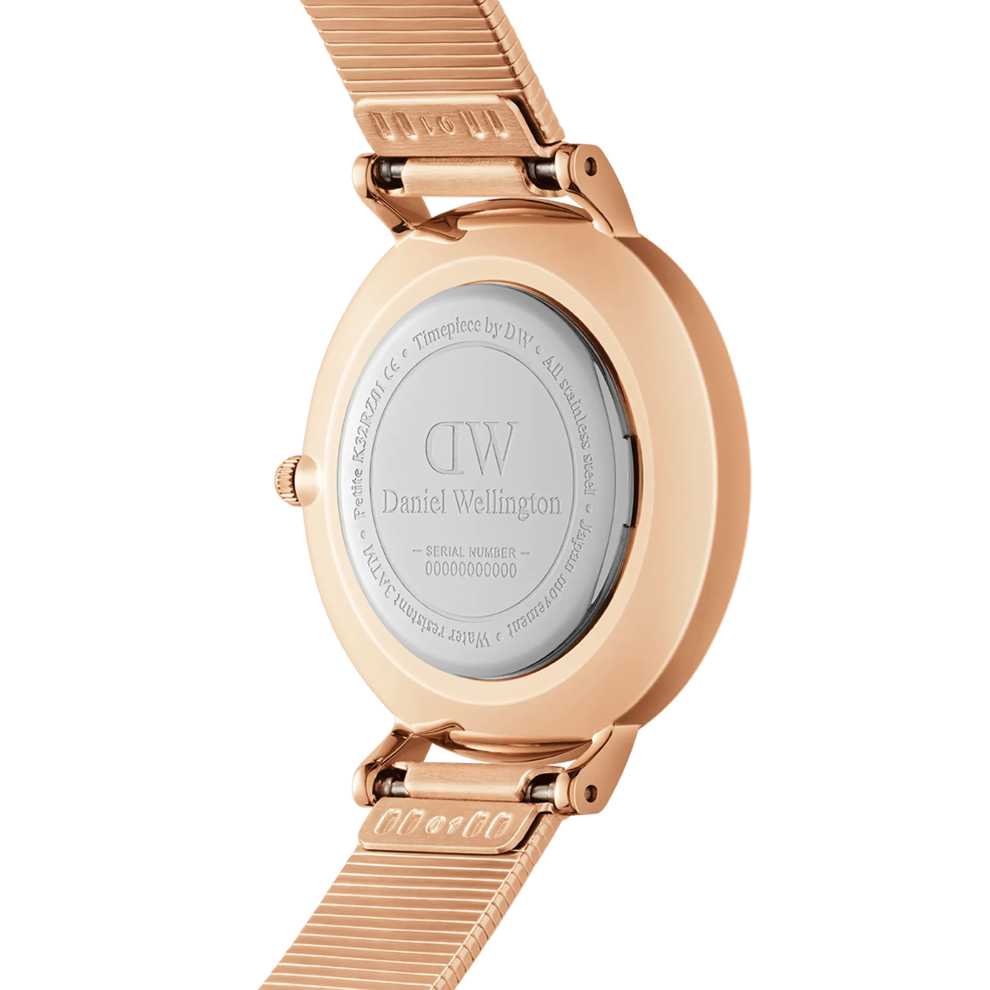 Daniel Wellington Petite 28 Lumine Rose Gold Mother of Pearl Black Watch