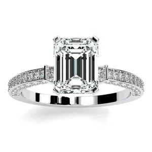 Daphne - Emerald Lab Diamond Engagement Ring (IGI Certified)