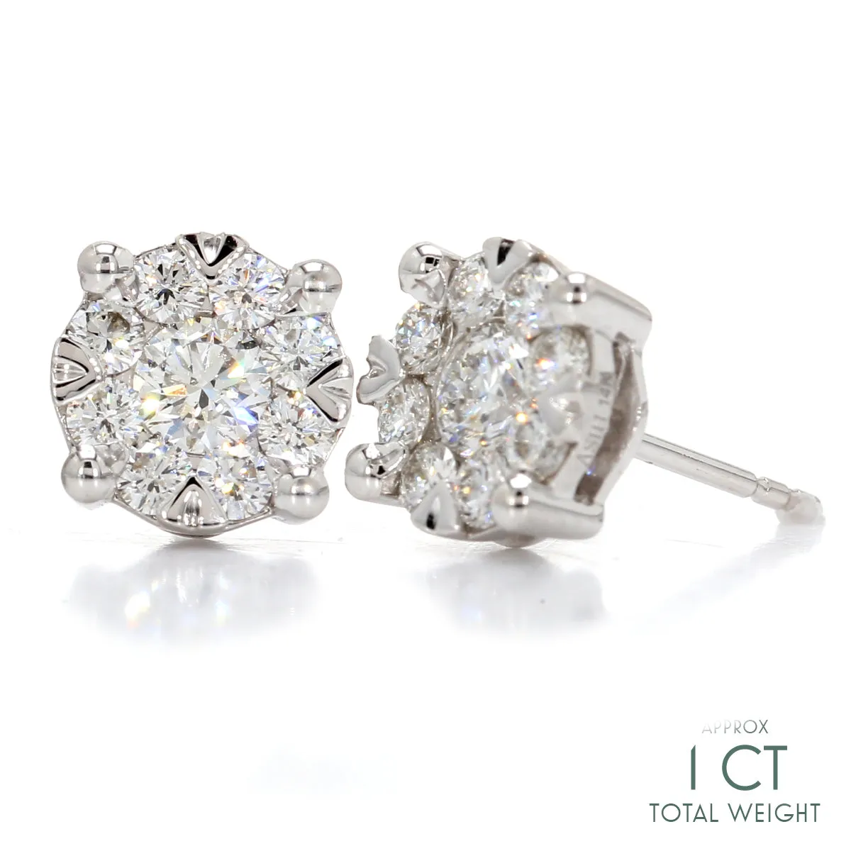 Diamond Cluster Earrings